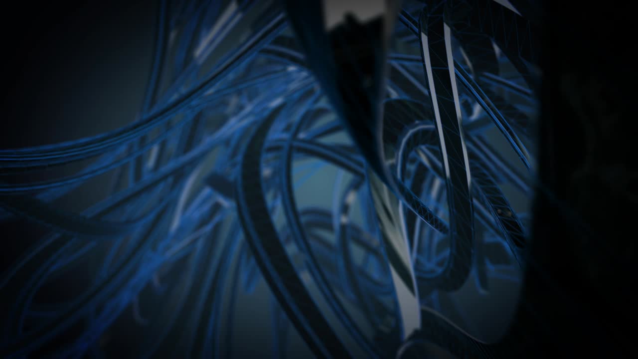 cuadro de alambre oscuro cuerdas caóticas