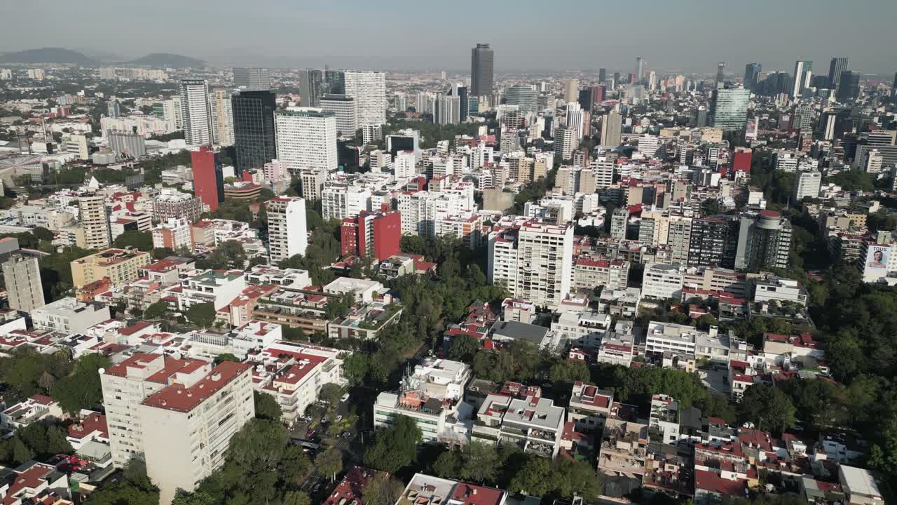 Polanco, Meksika Şehri: Herkese hitap eden bir mahallenin kuşbakışı görünümü.
