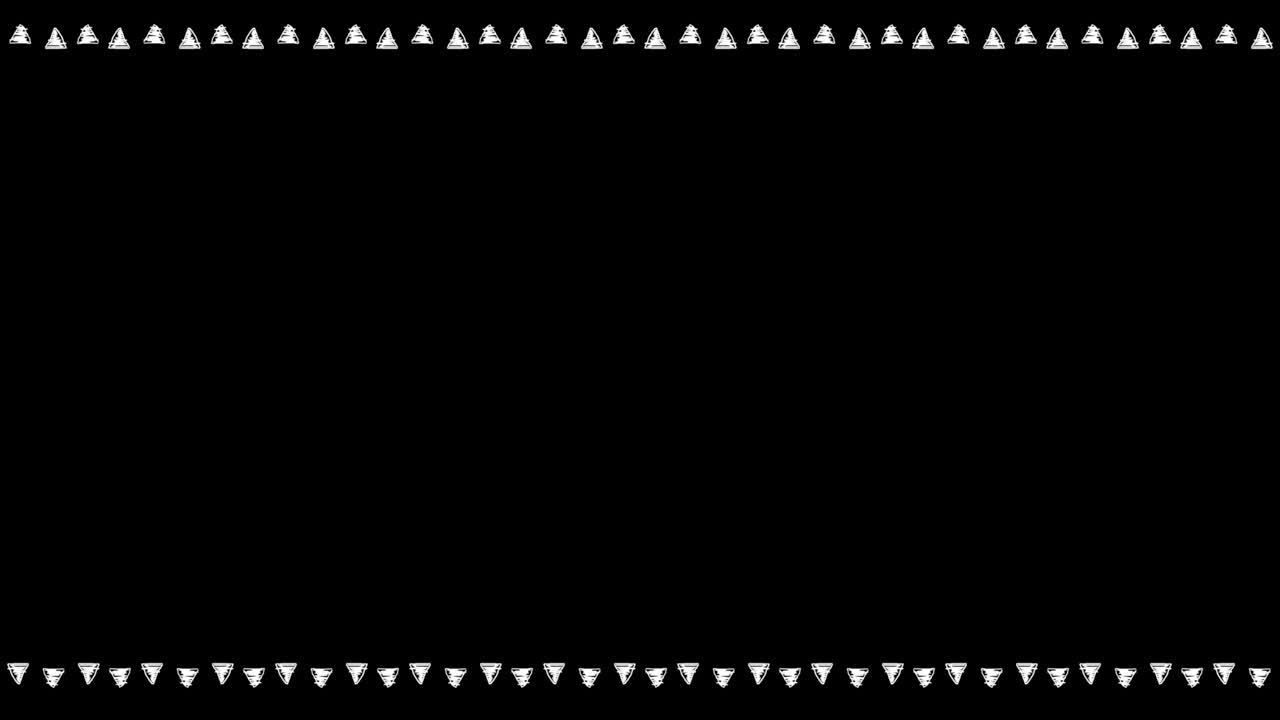 Decorative triangle border