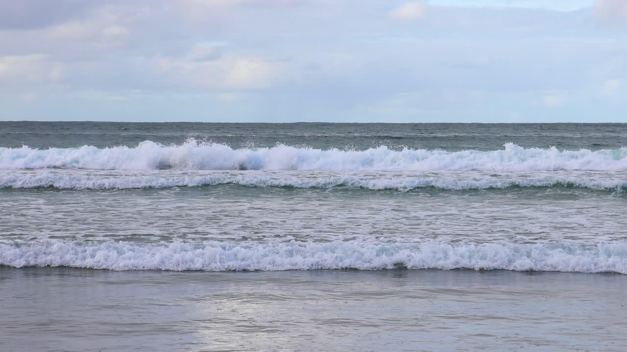 해변 의 바다 파도
