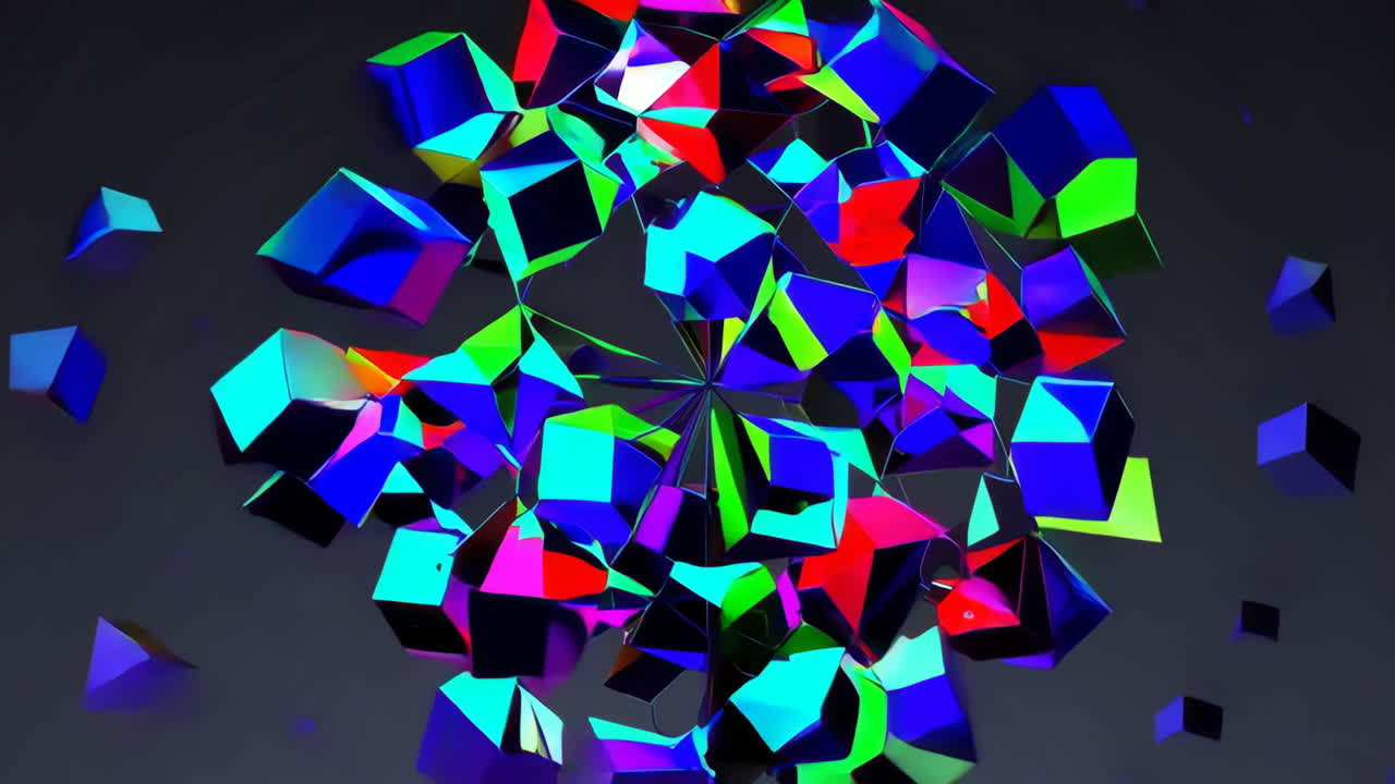 formas geométricas abstractas y coloridas