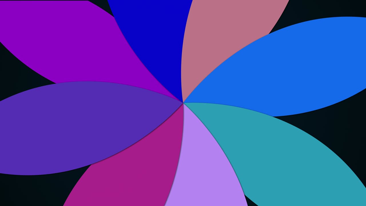 el fondo moderno generado por computadora de una flor multicolor con pétalos. patrón colorido. renderización 3d