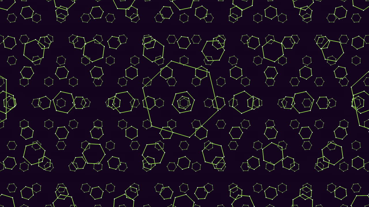 어두운 그라디엔트에 네온 원활한 기하학적 육각형 패턴