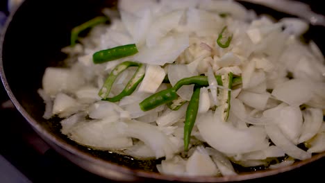 close up view of fresh sliced white onions