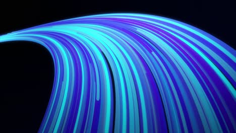 abstract glowing blue and purple lines