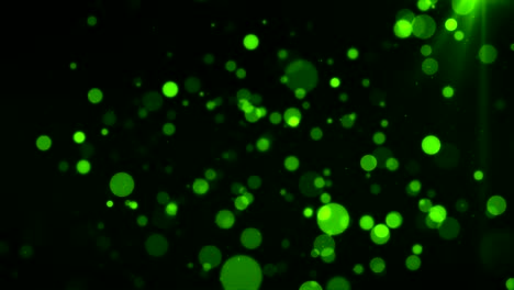 green abstract lights bokeh background