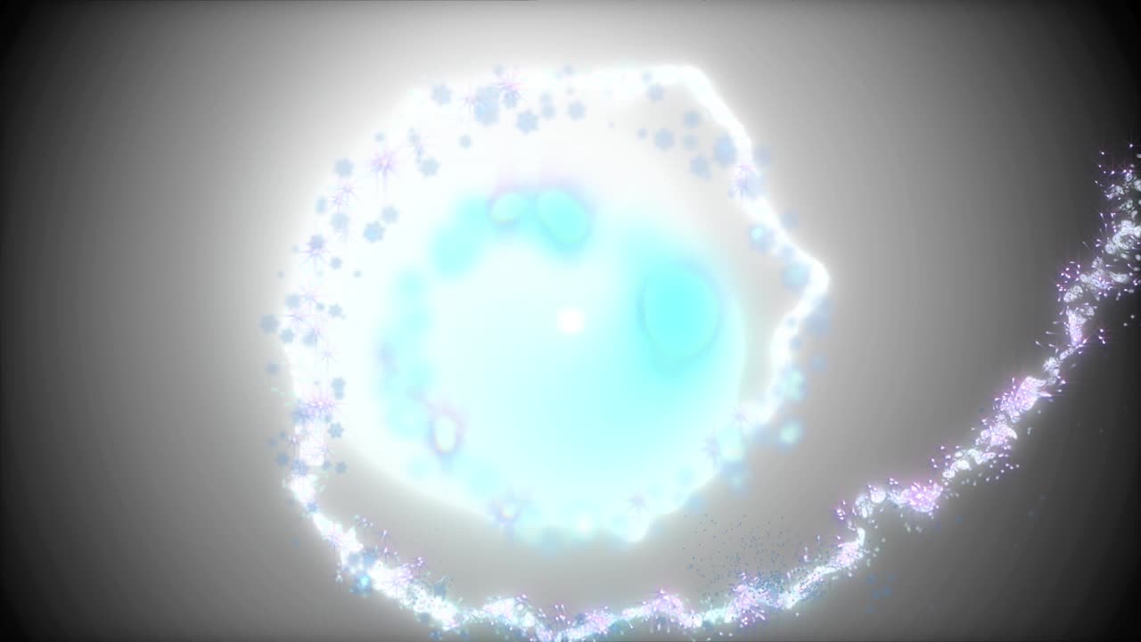 Dynamic Christmas Frost Particles Spiral Motion