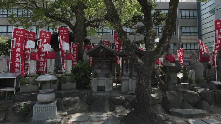 Jizo-yama vicino al Tempio Shitennoji a Osaka