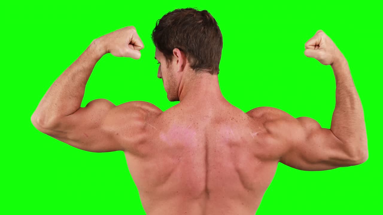 근육 을  ⁇ 는 근육 을 가진 사람