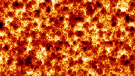 lava volcánica infernal caliente derretida. magma flotando en alguna parte