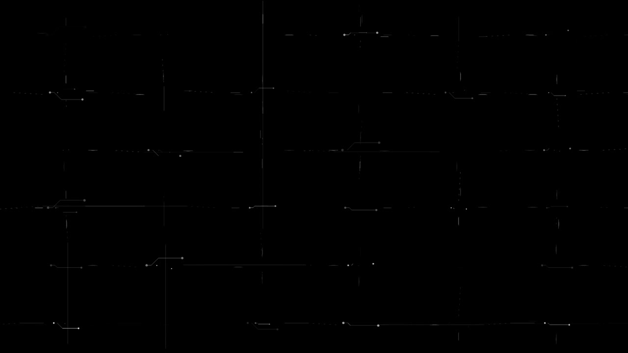 Abstract Digital Grid Animation with Connecting Lines and Dots