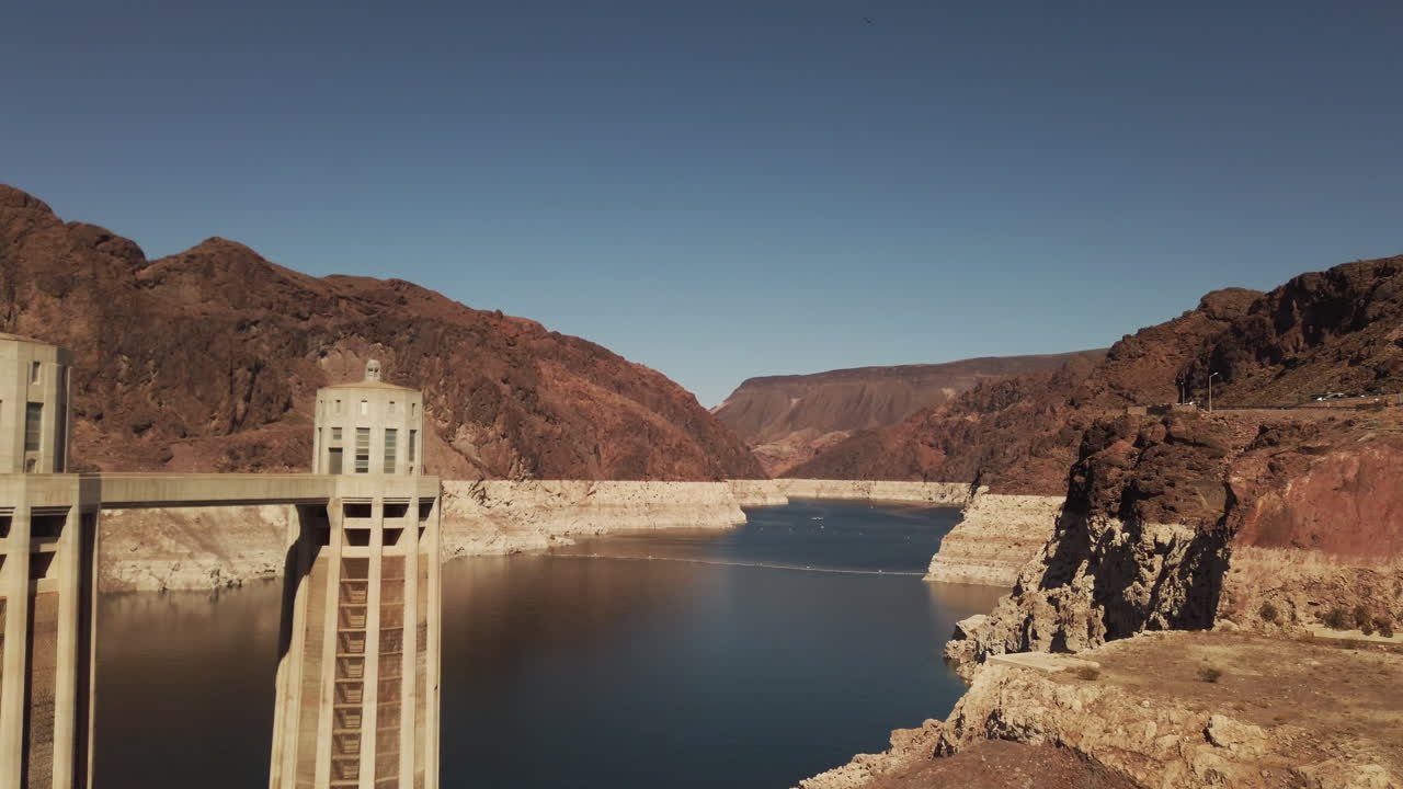 Barragem de Hoover e Lago Mead na região de Las Vegas