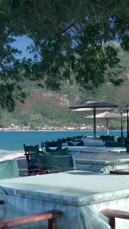 beach restaurant with sea view