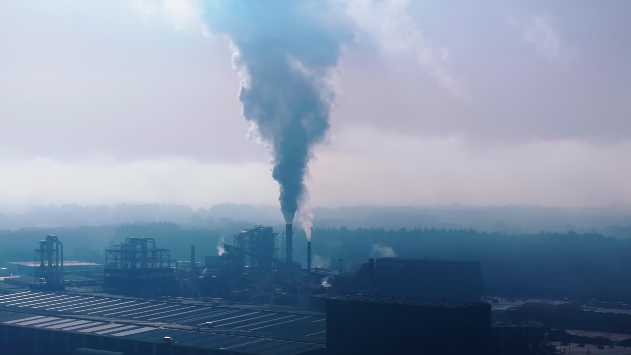emisiones de humo de fábricas industriales