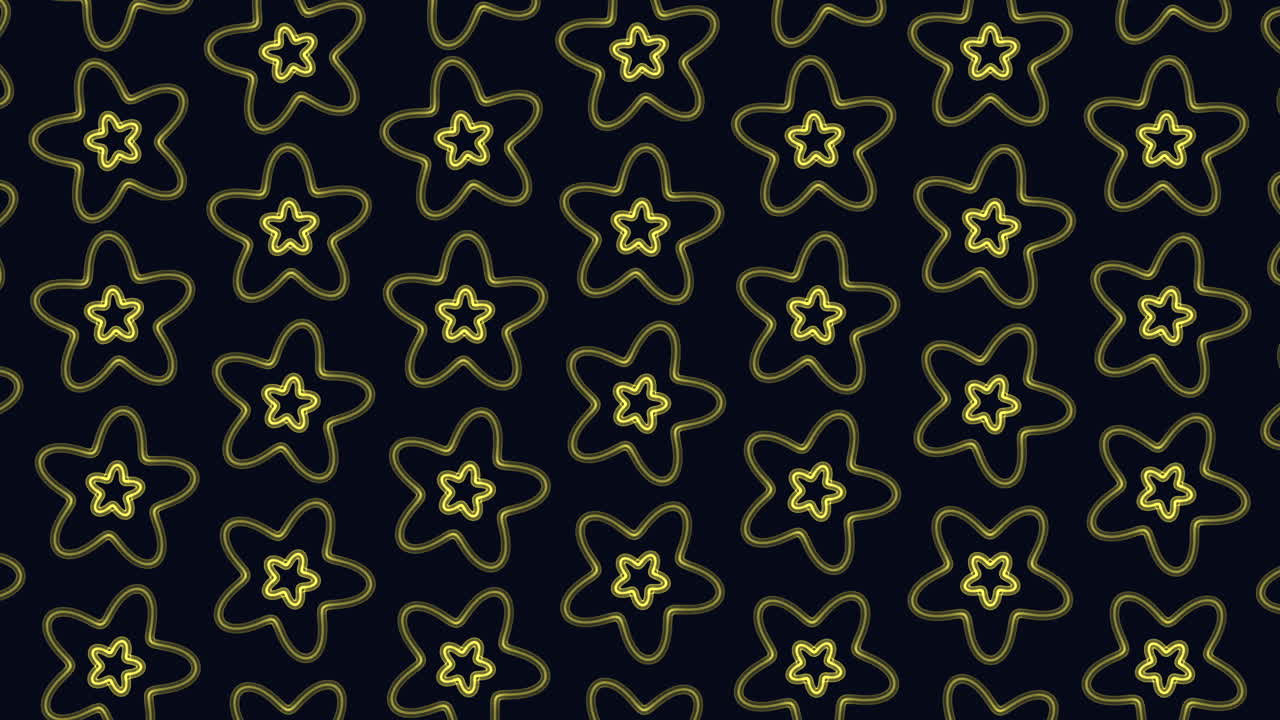 patrón abstracto de estrellas del arco iris en filas