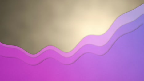 animación de ondas púrpuras sobre senderos de luces rojas