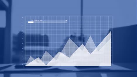 Animación-Del-Procesamiento-De-Datos-Digitales-Sobre-El-Escritorio-De-La-Oficina