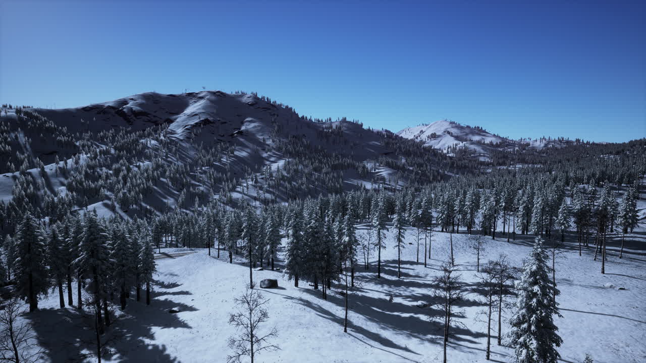 겨울 에 화려 한 알프스 풍경