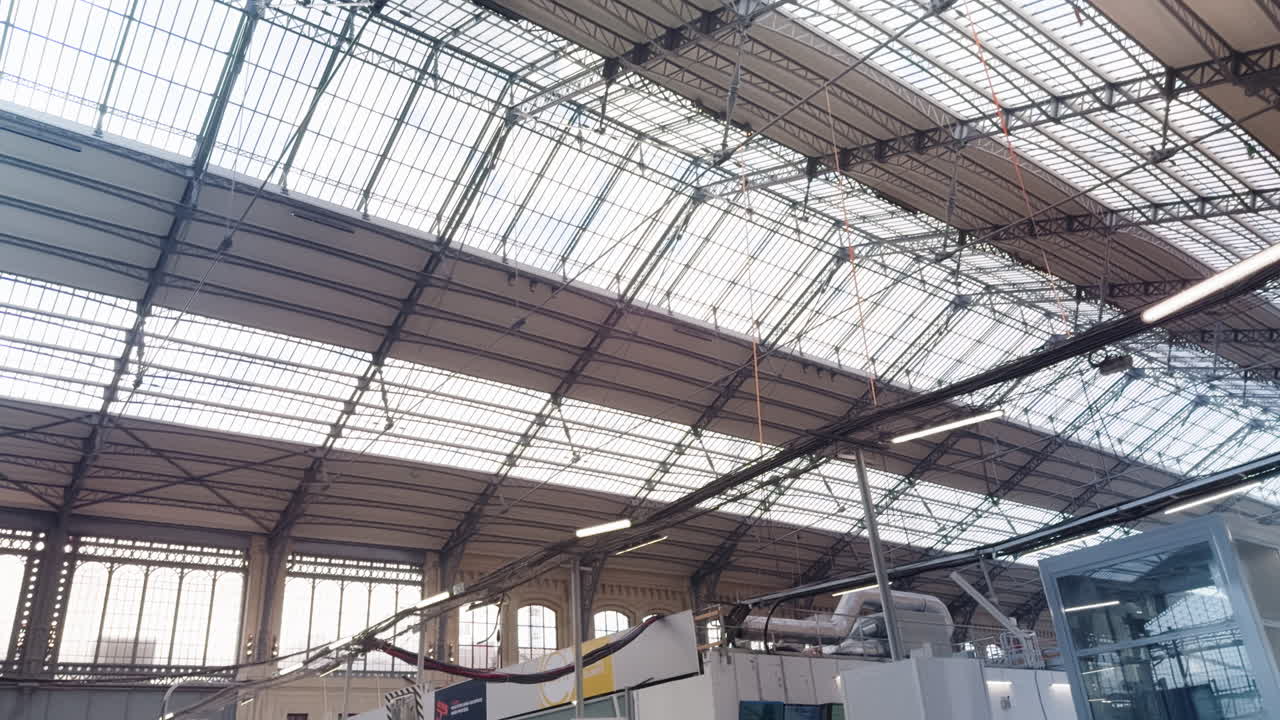 Impressive Glass Roof of a Train Station