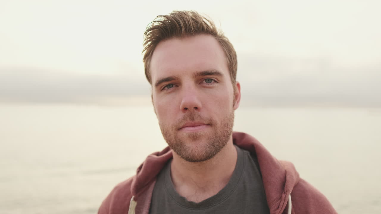 Portrait of a Man on the Beach