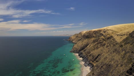 Vista-Aérea-De-La-Costa-De-La-Península-De-Fleurieu,-Australia-Del-Sur.