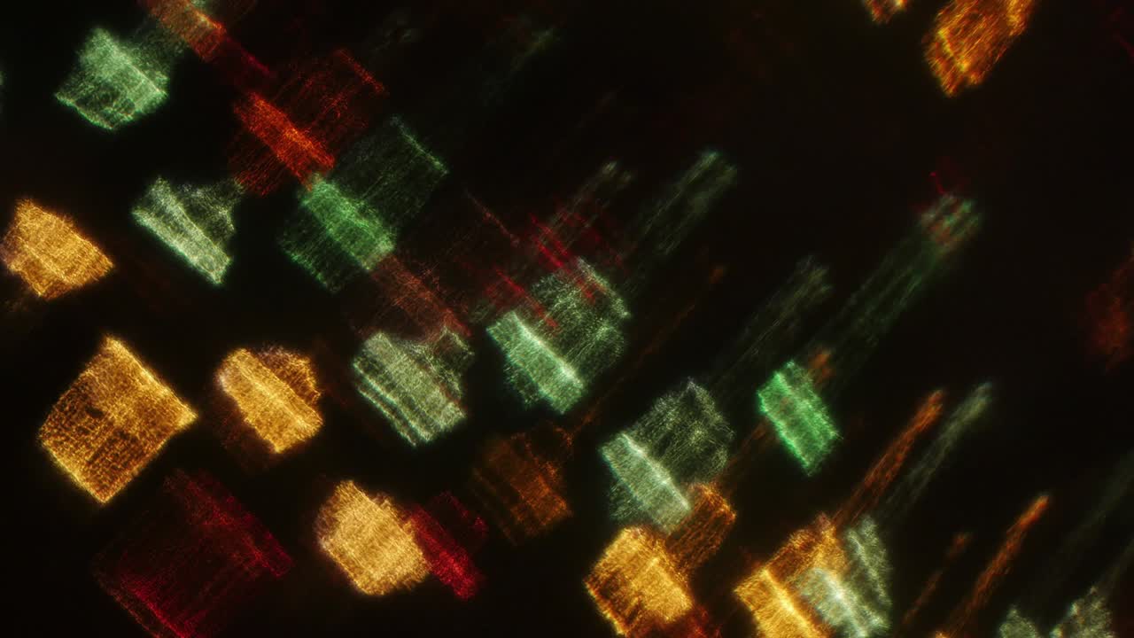 luces abstractas bokeh en fondo negro. forma