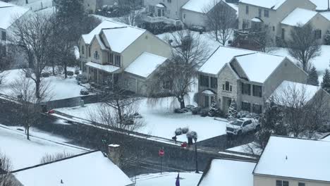 Winterschnee-Und-Graupel,-Eis-Und-Kälte