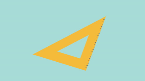 animación del icono cuadrado moviéndose sobre fondo verde