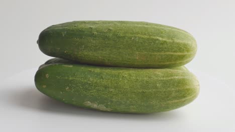 fresh cucumber and slices rotation.