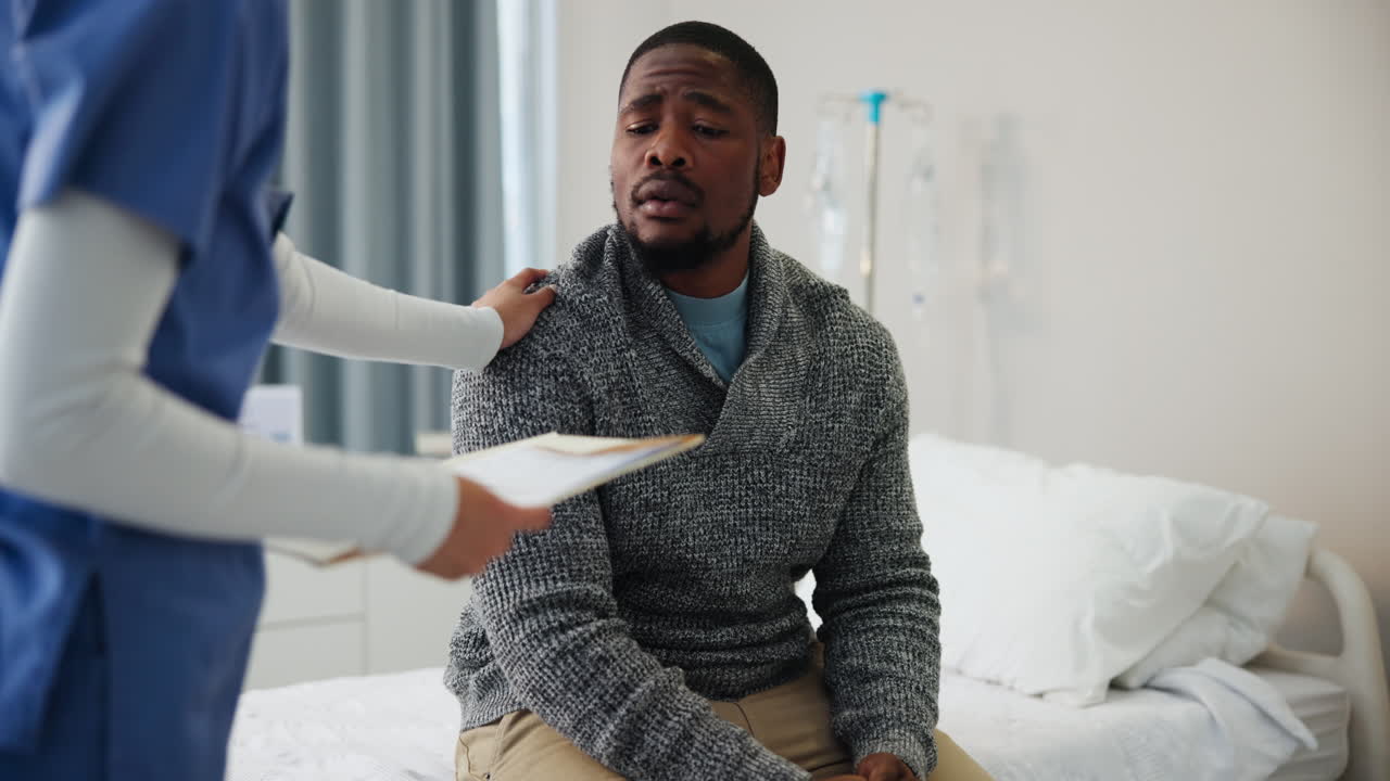 Doctor consults with patient