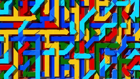 Patrón geométrico abstracto y colorido