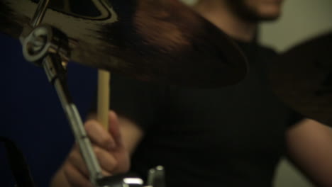 drum symbol hit slow motion