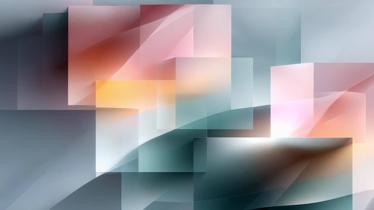Abstract Composition of Geometric Shapes and Colors Creating a Modern Aesthetic in a Dynamic Visual Experience that Captivates and Engages the Viewer