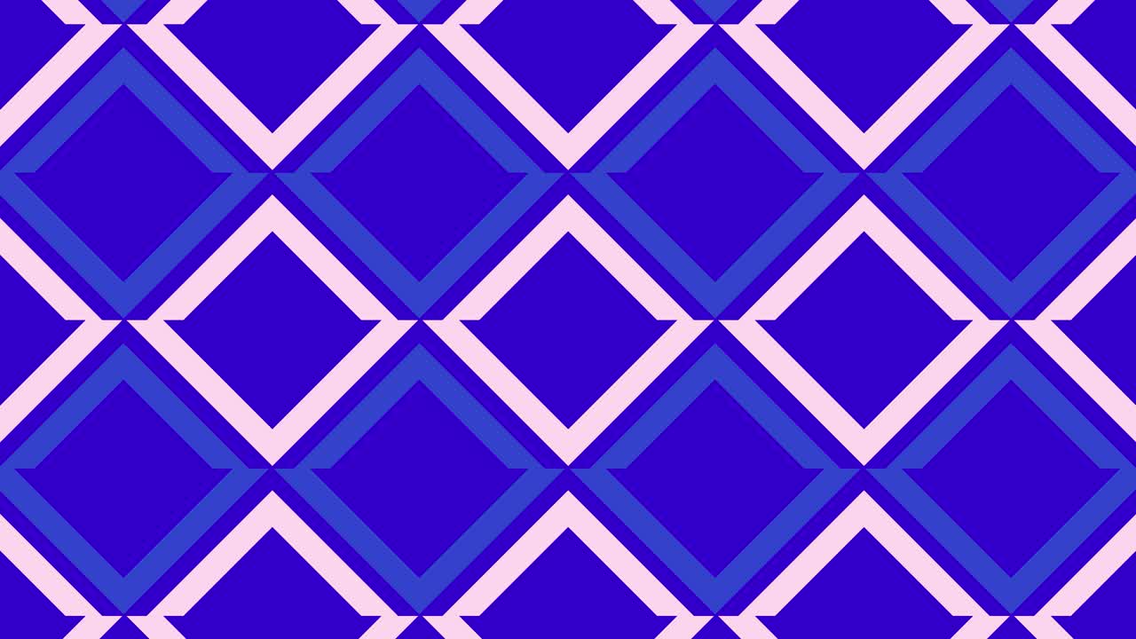 Animazione di Motivo Geometrico Astratto con Forme Blu e Rosa
