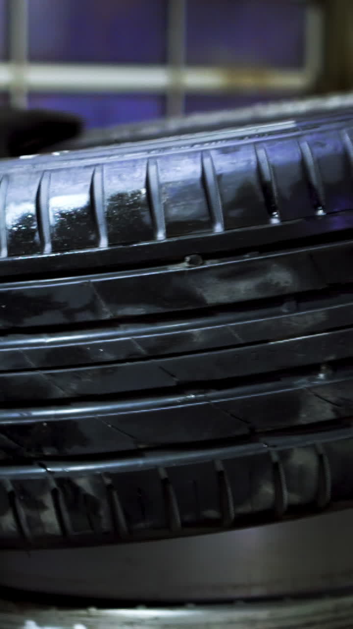 Stacked Tires Close Up
