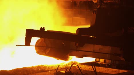 steel production in a blast furnace