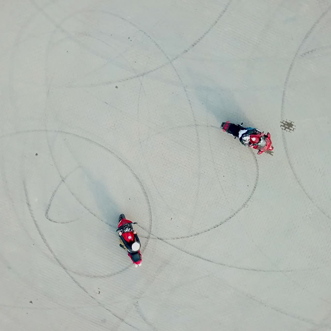 Motorbike riding on road