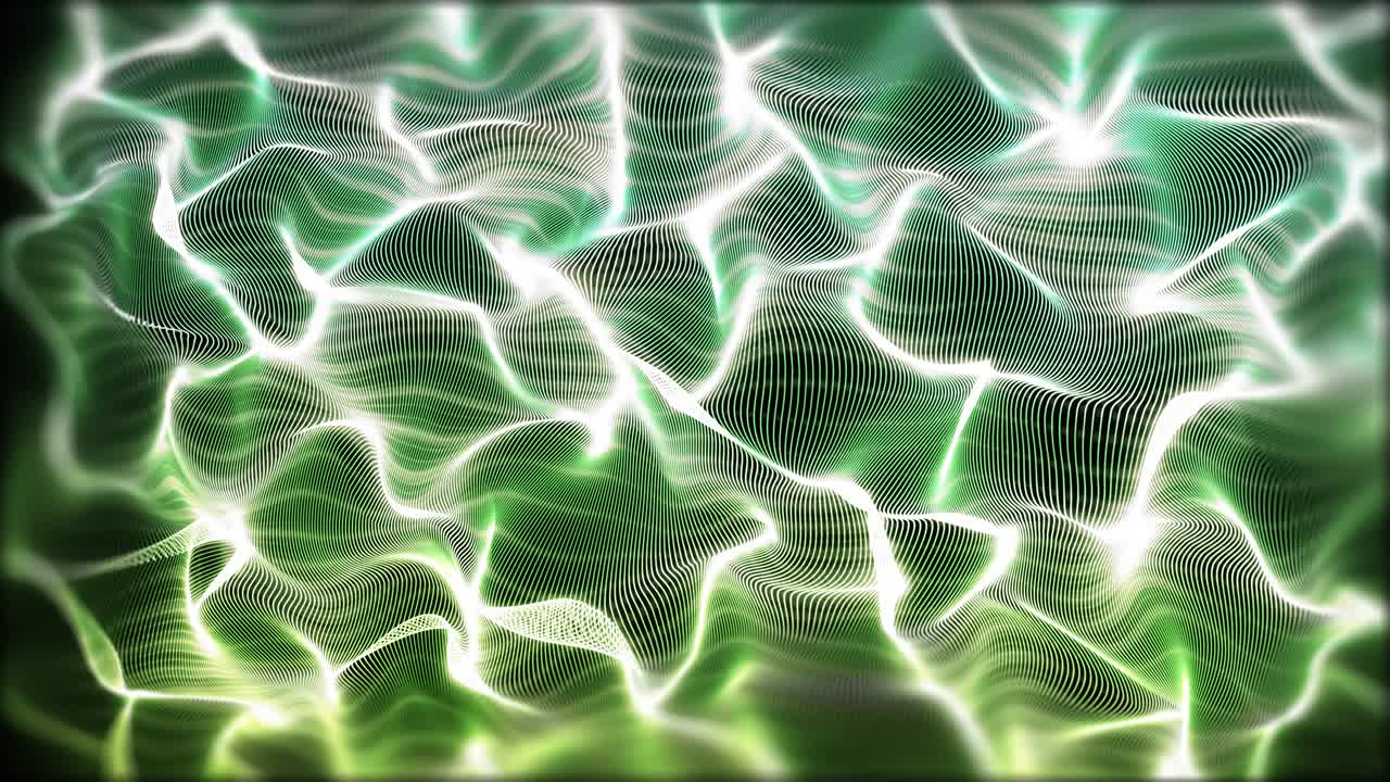 초록색 풍경 박이는 걱거리는 입자