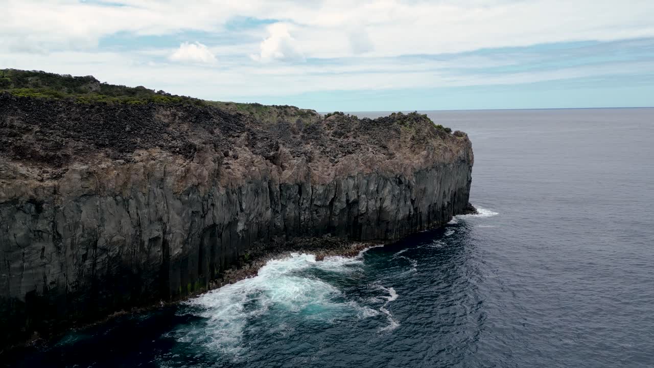 Aerial of Alagoa Cliffs, Agualva, Terceira Island, Azores