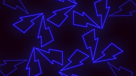 dynamic blue lightning bolts in diagonal pattern on black background