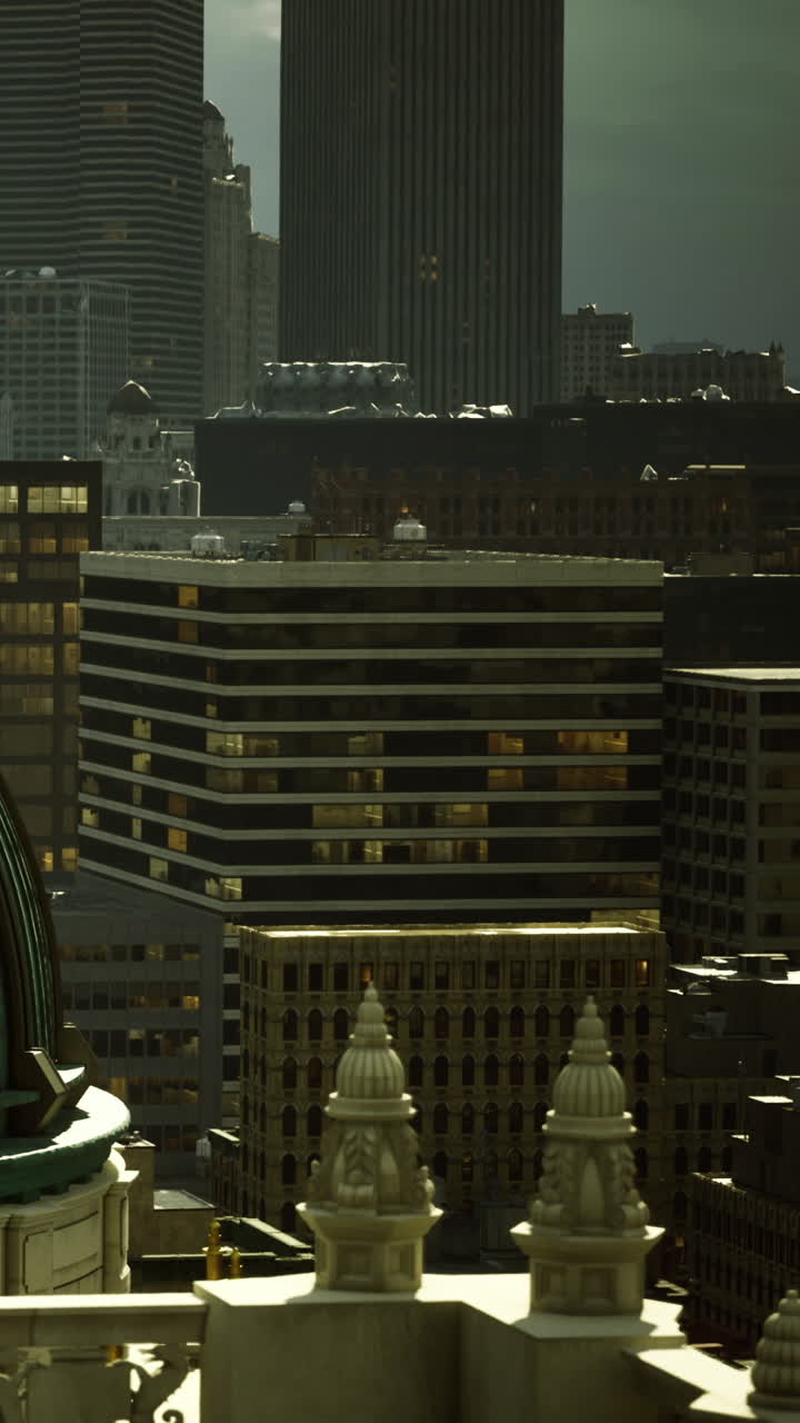 City skyline at twilight revealing hidden stories in the urban landscape