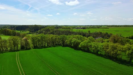 amazing countryside landscape in spring