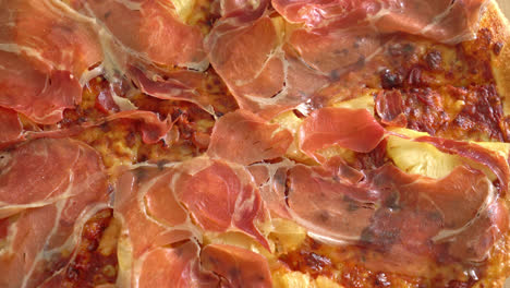 pizza with prosciutto or parma ham pizza - italian food style