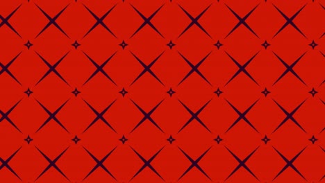 abstract, background animation, scrolling right, black crosses on red background