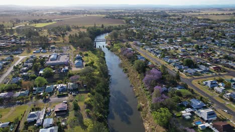 casino railway bridge over richmond river in new south wales, australia