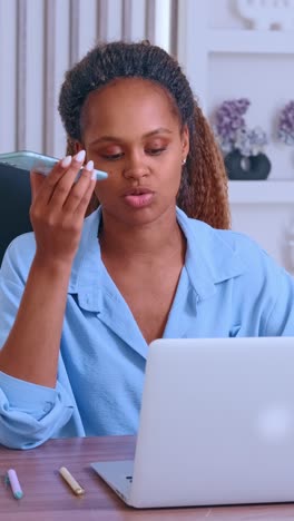 engaging conversation during a productive home office session