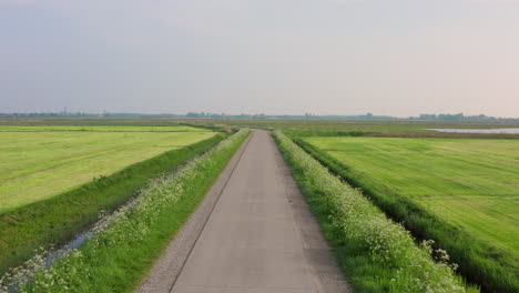 rural agriculture area during spring in middelburg, the netherlands