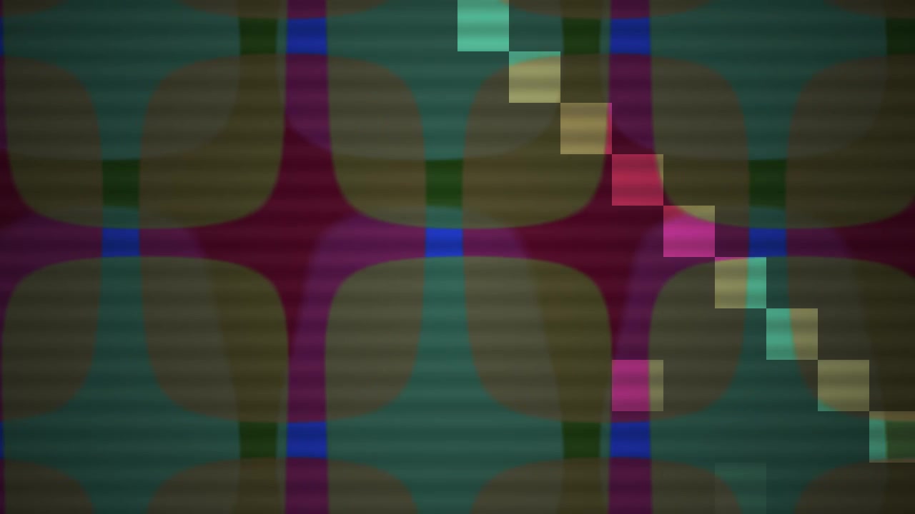 Abstract Digital Glitch Pattern with Moving Geometric Shapes