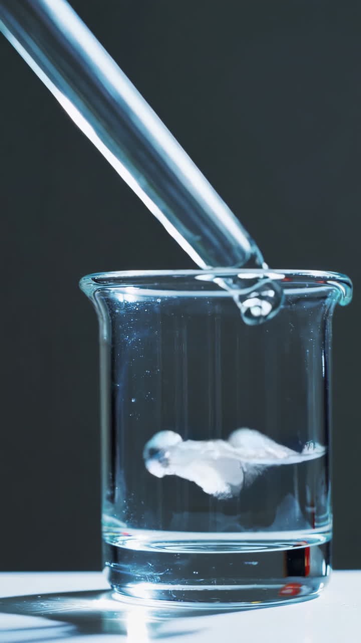 Adding Liquid to a Beaker with a Pipette