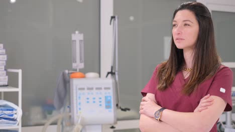 a healthcare professional in a clinical setting